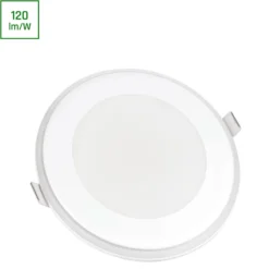 5,5W Fiale, rund, hvid kant, ikke dæmpbar, 2700-3000K