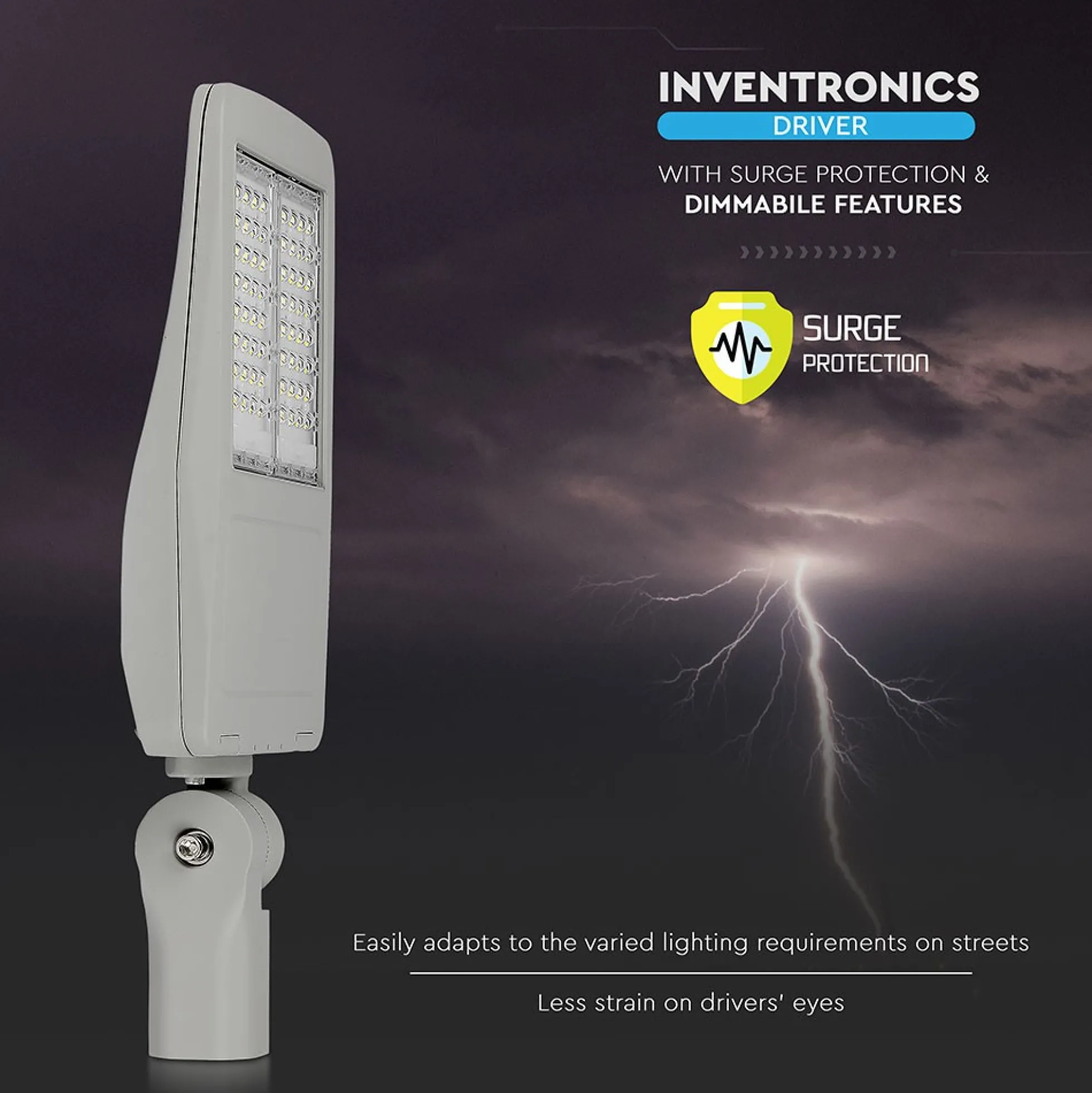 120W Gadelampe - LED, Inventronics-dæmpbar, Samsung chip, 5700K, 140 lm/W