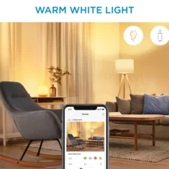 WiZ E14 LED-pære, kerte, 470lm, Color, 4,9W, WiFi/Matter - 2 pak