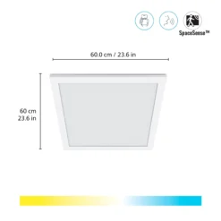 WiZ LED-panel 60x60 cm, 3400lm, Tunable White, hvid