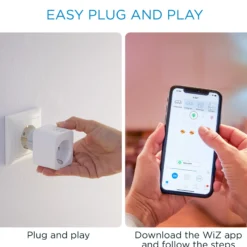WiZ Smart Plug med strømmåling, WiFi/Matter