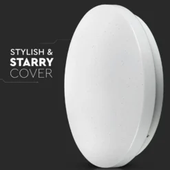18W LED Dome Lys, 300mm stjerneoverflade, CCT 3i1, rundt
