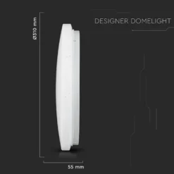 18W LED Dome Lys, 300mm stjerneoverflade, CCT 3i1, rundt