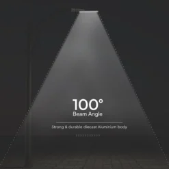 100W LED gadebelysning med Samsung chip, 4000K, 9400lm, RA80, IP65