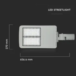 100W LED gadelampe, 140lm/W, 5700K, IP65, IK08, aluminium - Samsung LED chip, Inventronics driver