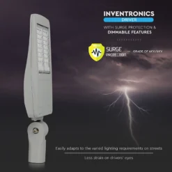 100W LED gadelampe, 140lm/W, 14.000lm, Samsung LED chip, grå, udendørs, 5700K