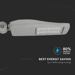 100W LED gadelampe, 140lm/W, 14.000lm, Samsung LED chip, grå, udendørs, 5700K