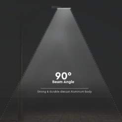 100W LED gadelampe med Samsung chip og adaptor