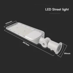 100W LED gadelampe med Samsung chip og adaptor