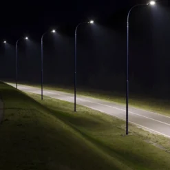 100W LED gadelampe med Samsung chip og adaptor