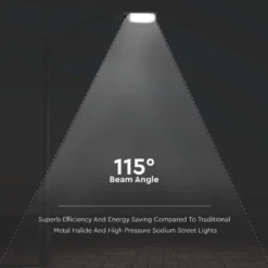 100W LED gadelygte, 6500K, 8700lm, RA70, IP65 - Effektiv og holdbar udendørs belysning