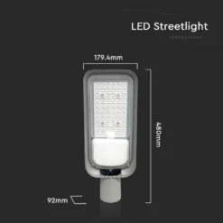 100W LED gadelygte, 6500K, 8700lm, RA70, IP65 - Effektiv og holdbar udendørs belysning