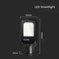 30W LED gadelygte, 6500K, 2510lm, RA70, IP65 - V-TAC