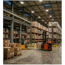 200W LED high bay, 150lm/W, IP65, 0-10V dæmpbar, 3000K, 120° spredning, Ø324mm x H133mm