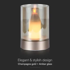 2W LED kertepære bordlampe, 3000K - V-Tac