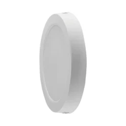 24W LED loftslampe, Ø28,9cm, højde: 3,12cm, hvid kant, varm kulør