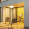18W LED loftslampe, IP44, Ø22,5cm, Højde: 6,3cm, hvid kant, neutral kulør