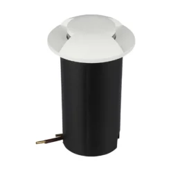 1W LED nedgravningsspot, 12V, IP67, 3000K, varm hvid, Ø6cm, Hul: Ø4,3 cm