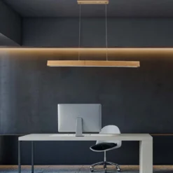 12W LED pendel i træ, 4000K, 80 cm, inkl. lyskilde, neutral - Kulør
