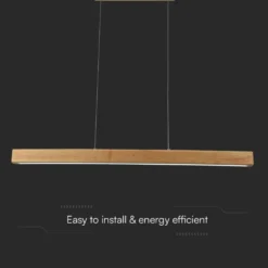 12W LED pendel i træ, 4000K, 80 cm, inkl. lyskilde, neutral - Kulør