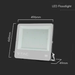 300W LED projektør, 135lm/W, Samsung LED chip, arbejdslampe, 1 meter ledning, udendørs, sort, neutral kulør - VT-44003.nw