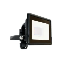 10W LED projektør, Samsung LED chip, varm kulør, sort hus - 735 lumen