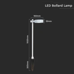 7W LED pullertlampe, hvid, IP65, 520lm, RA90 - V-Tac