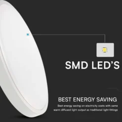 18W LED sensorlampe, IP44, mikrobølge sensor, Samsung LED chip, 4000K, ikke dæmpbar, inkl. lyskilde