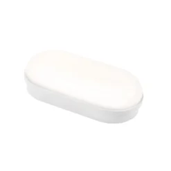 8W LED Technic væglampe, IP54, IK10, oval, hvid, inkl. lyskilde, 4000K