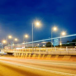 100W LED vejarmatur til wireophæng, 130lm/W, Samsung LED chip, IP65, 4000K, grå, IK08 - Kulør : Neutral