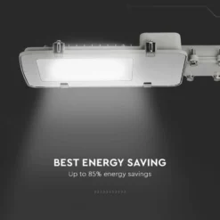30W LED vejlygte med Samsung chip, 6500K, grå hus, 3000lm, RA80, IP65