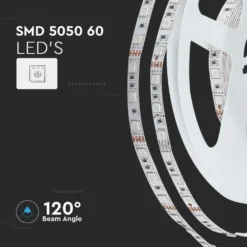 7W/m RGB LED strip sæt, 5 meter, 12V DC, IP20, 60 LED pr. meter - V-Tac