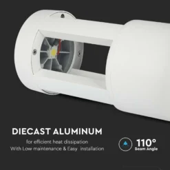 10W Pullertlampe, LED, 4000K, hvid, 25cm højde - Kulør: Neutral
