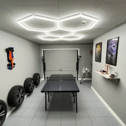 168W, RA95, hexagon LED, 5 felter komplet sæt, inkl. strømtilslutning, ikke dæmpbar, neutral kulør