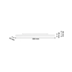 8W RA90 SHIFT lysskinne, 30 cm, hvid