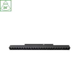 18W SHIFT Basic, gitter med lineær lysarmatur, 33 cm, sort, 3000K