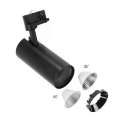 25W skinnespot, 230V, 2600lm, RA80, 36/60 grader spredning