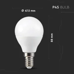 4,8W Smart LED pære E14 RGB+3000K dæmpbar med RF kontrol - 470lm RA80
