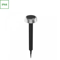 2,5W SOLARA FUNGI LED bordlampe, 3,7V, 200lm, IP44, genopladelig, sort, Ikke dæmpbar, 2700K