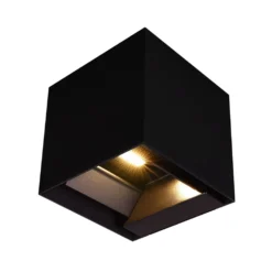 9W Solara sort LED væglampe med sensor, IP65, 3-i-1 CCT, 800lm, PIR sensor