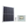 25W solcelledrevet LED projektør, 550lm, IP65, sort, inkl. solpanel og fjernbetjening, kold hvid - Kulør 6400K