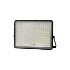 30W solcelle projektør LED, IP65, sort, inkl. solcelle, fjernbetjening, indbygget batteri, neutral hvid - V-Tac