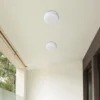 24W Udendørs væg/loftlampe - IP54, Ø24cm, Højde 3,8cm, skotlampe - Kulør : Neutral