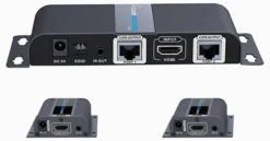 1X2 HDMI Forlænger Splitter over CAT6/6a/7 40m med IR pass-back