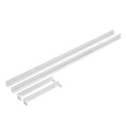 120x30 LED panelramme - Let montering, plasthjørner, skrufri design, hvid kant