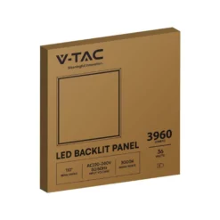 60x60 LED panel, 36W, højde: 33 mm, hvid kant, ikke dæmpbar, neutral kulør