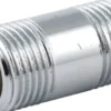 1/2" x 50 mm messing nippelrør, forkromet