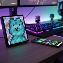 32x32 pixel art display, 5V USB, 20x20cm, 10W (restsalg)