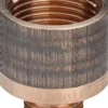 3/8" x 1/2" Spidsmuffe Rødgods Silicium Bronze