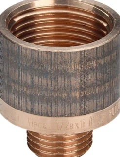 3/8" x 1/2" Spidsmuffe Rødgods Silicium Bronze